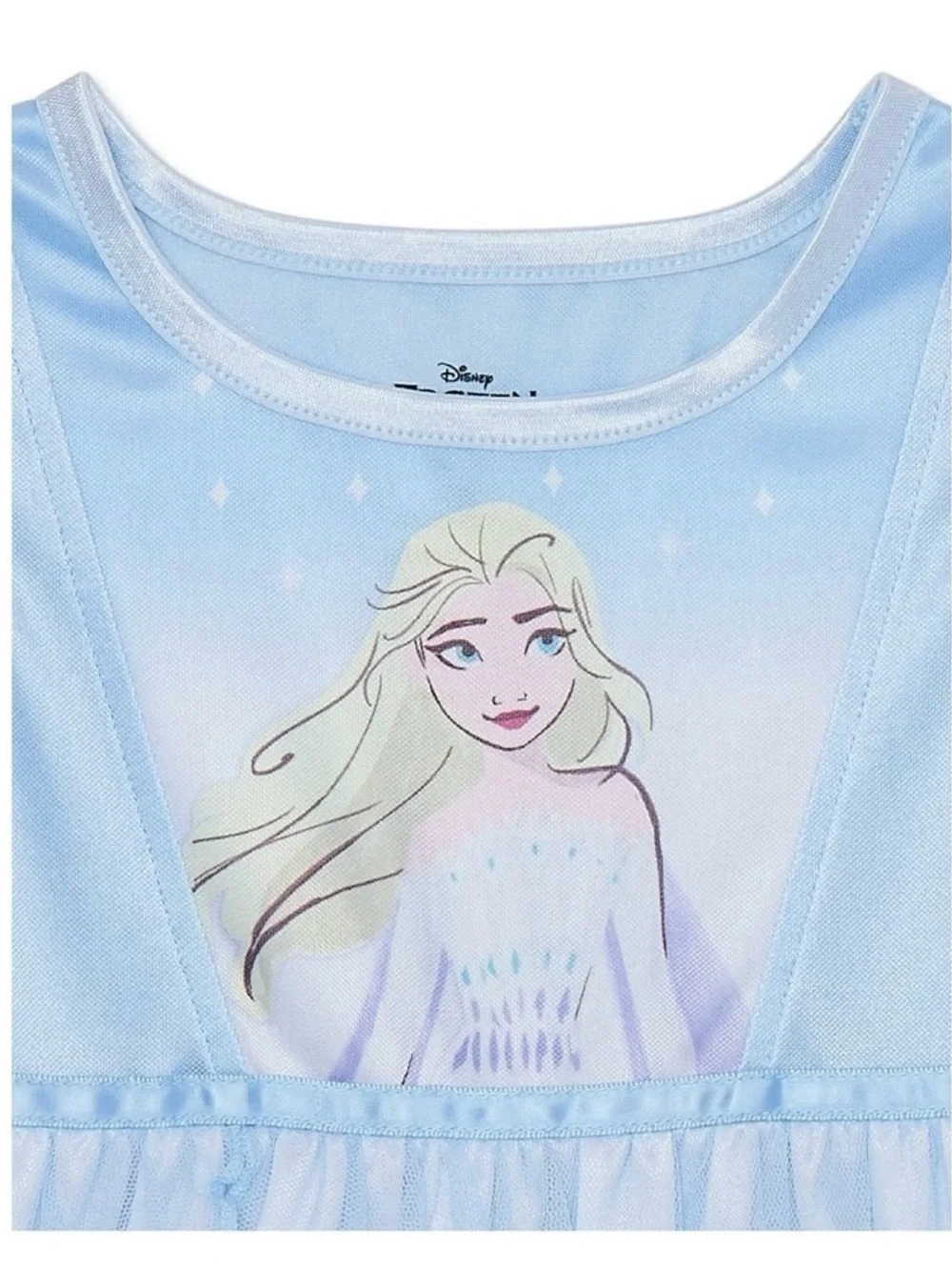 Disney Light Blue Frozen Elsa Girls Nightgown
